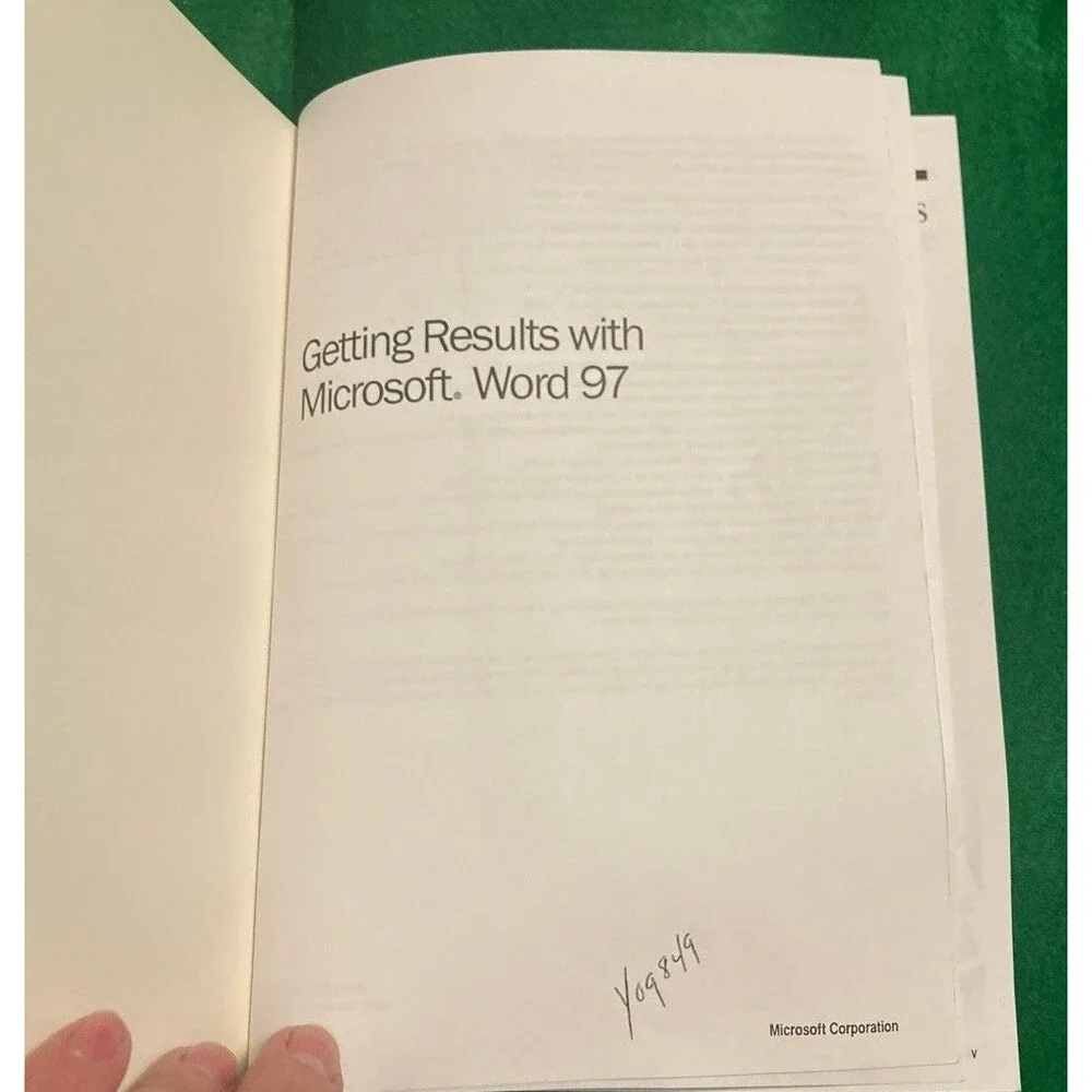 Getting Results with Microsoft Word 97 Windows 1995-96 Manual